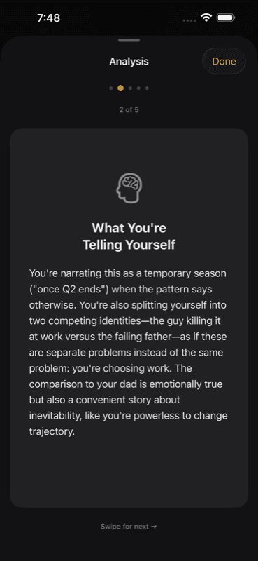 Forge - What you're telling yourself